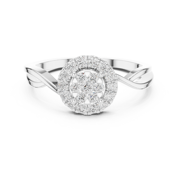 Horizon Line lab grown diamond ring