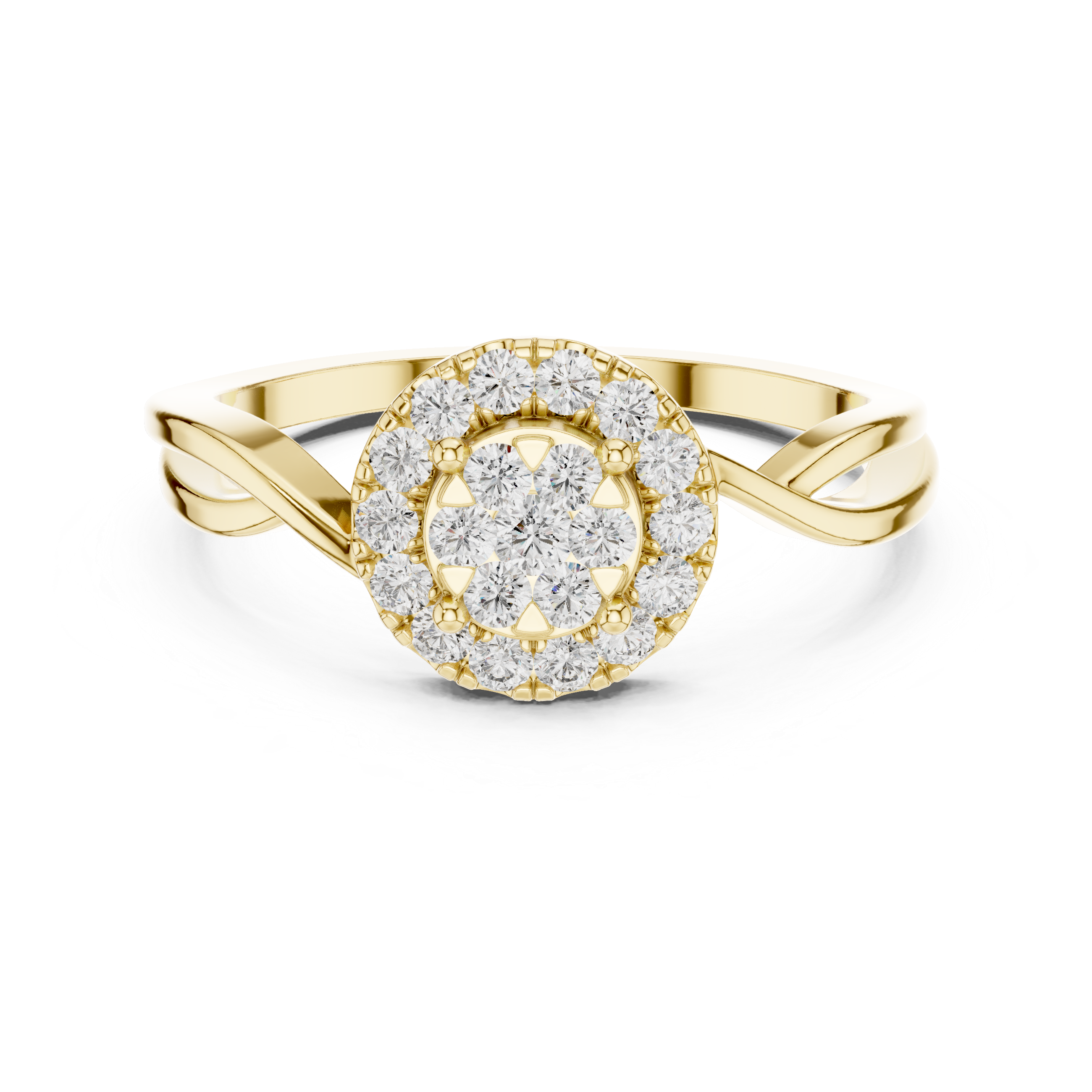 Horizon Line lab grown diamond ring