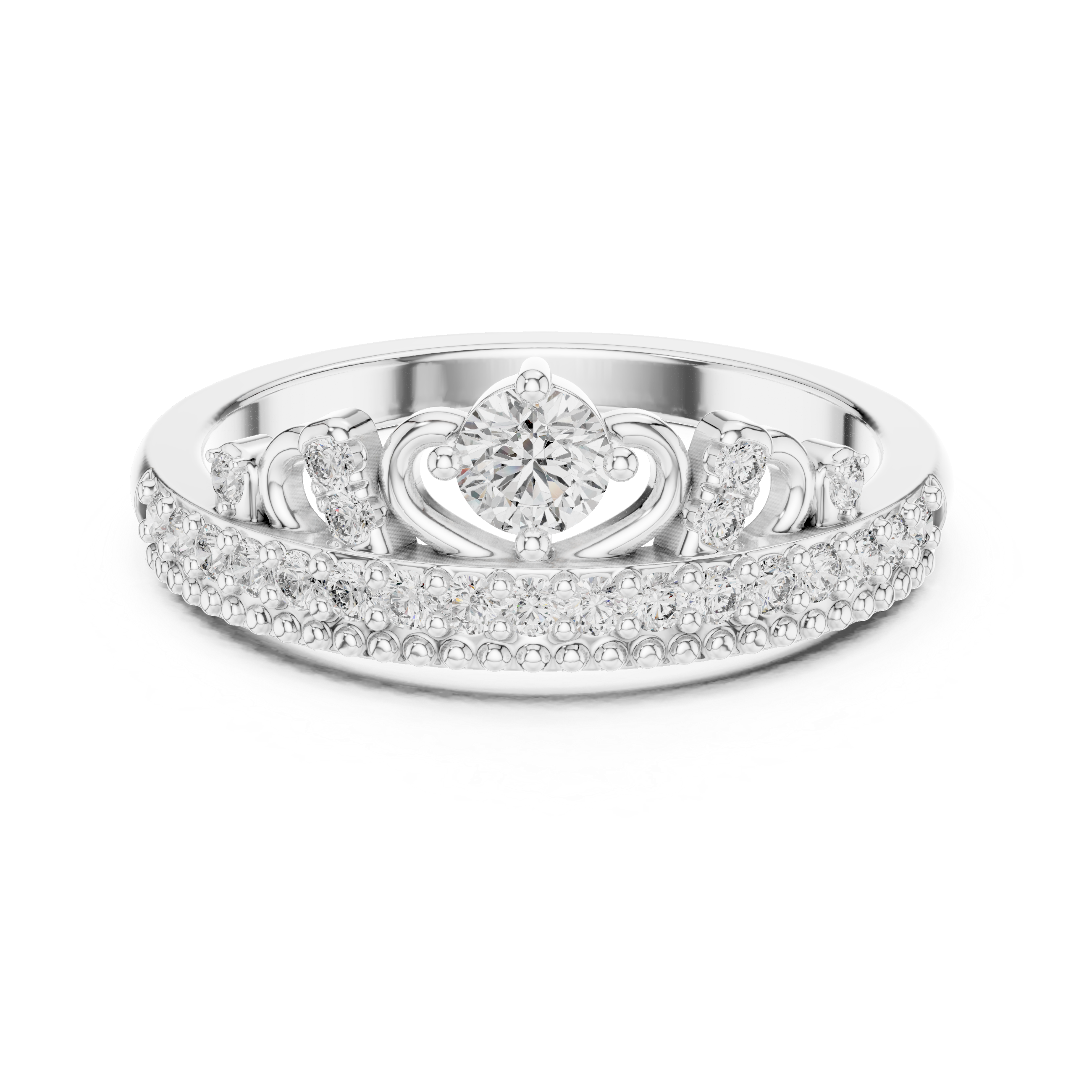 Abstract Art lab grown diamond ring