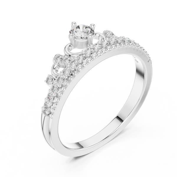Abstract Art lab grown diamond ring