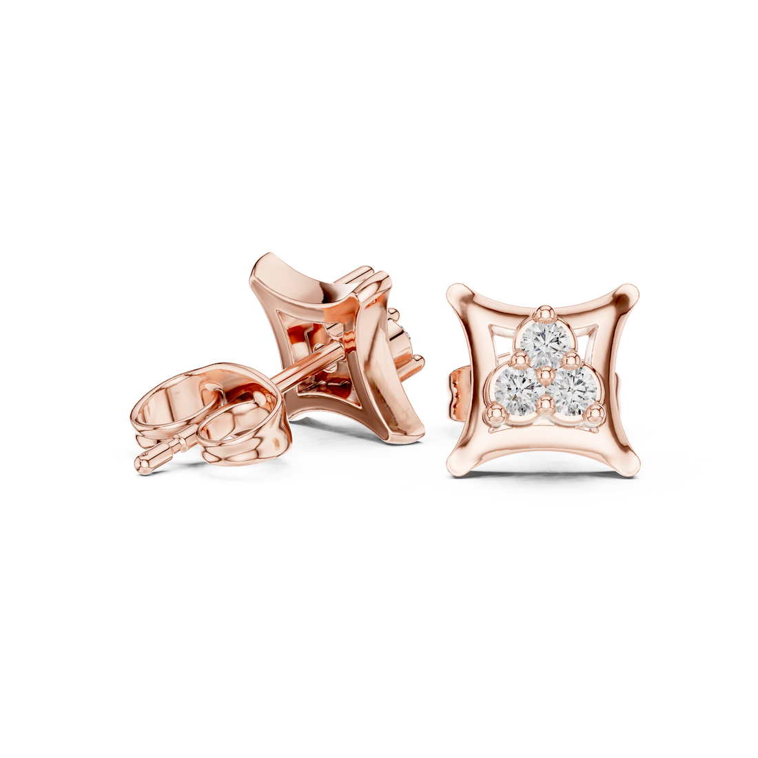 Still Water lab grown diamond earring design