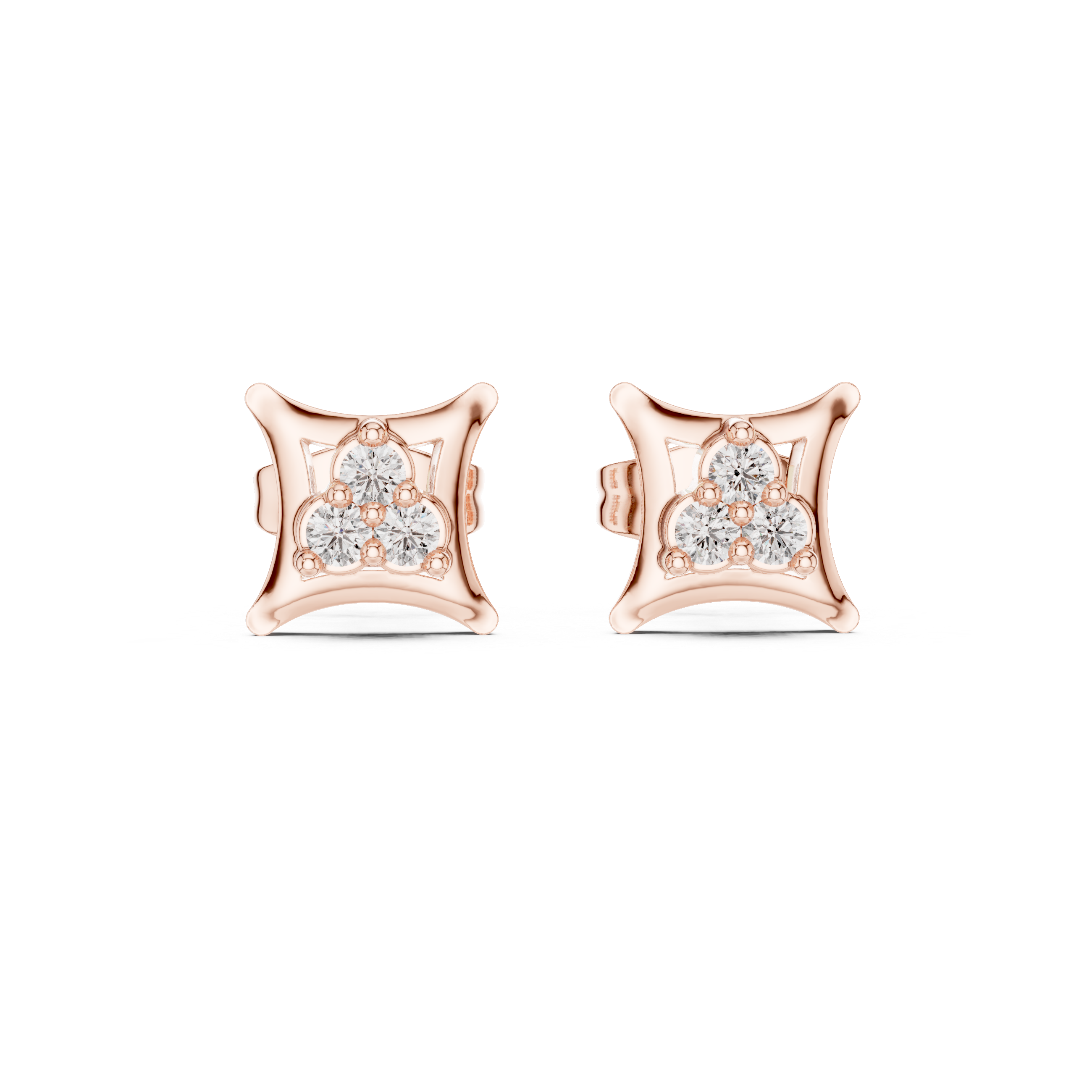 Still Water lab grown diamond earring design