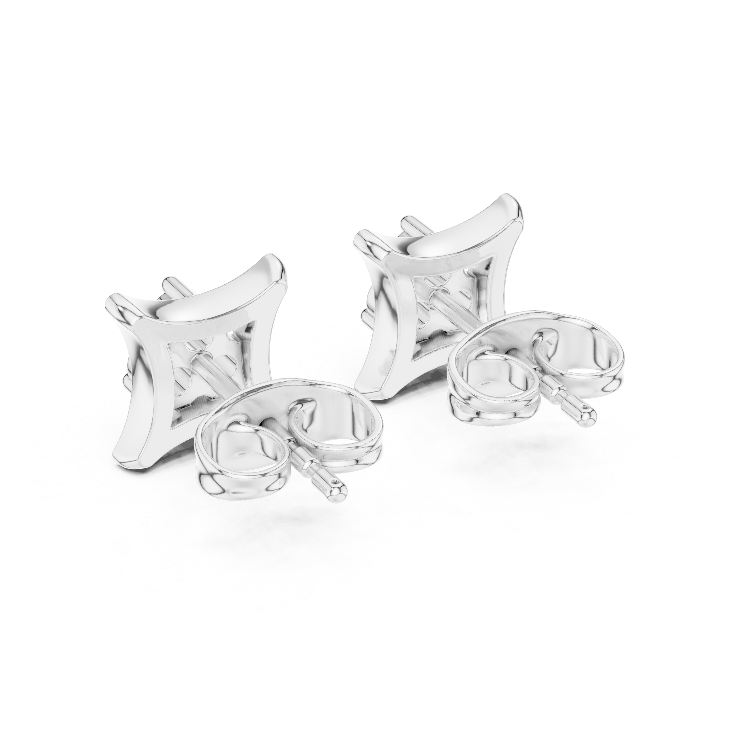 Still Water lab grown diamond earring design