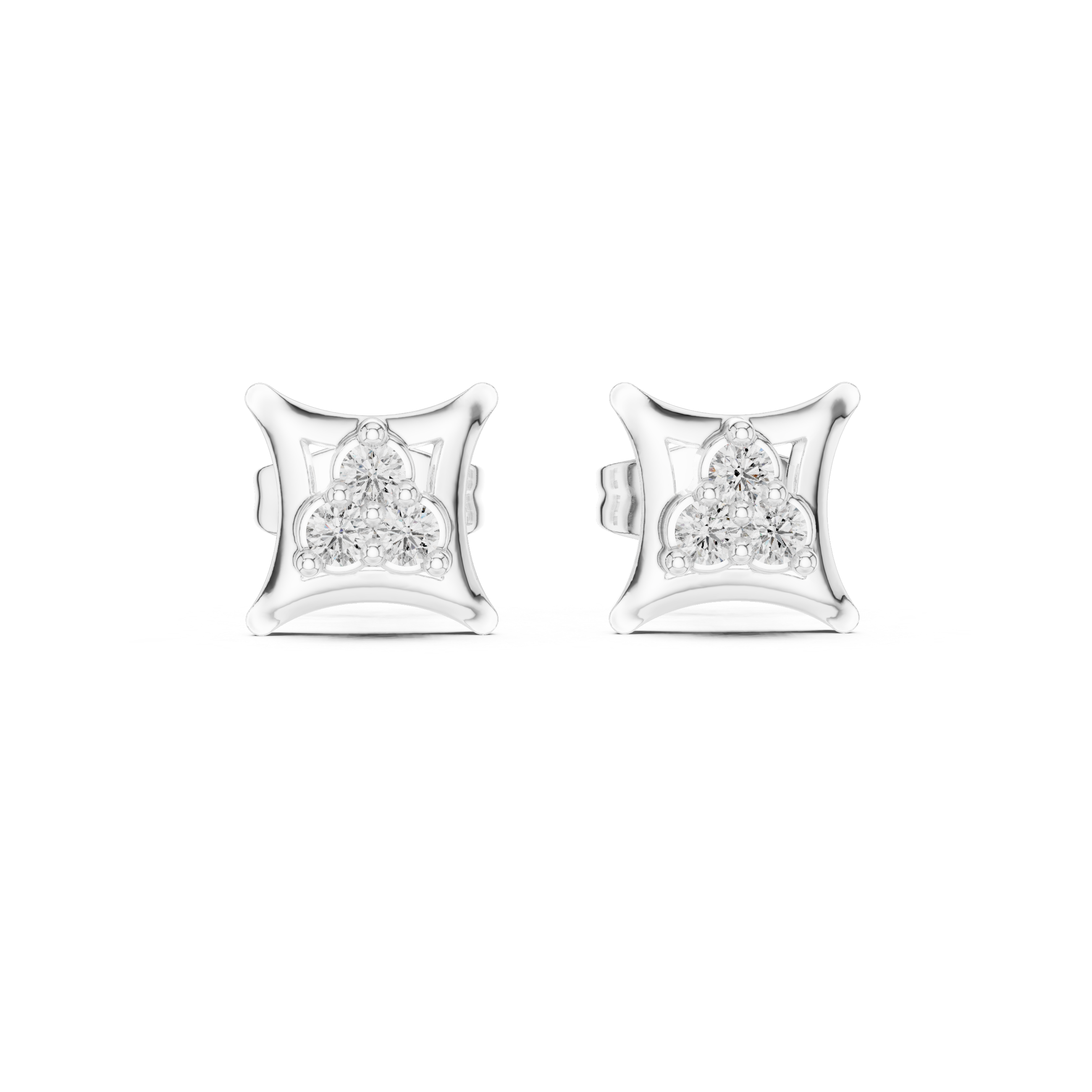Still Water lab grown diamond earring design