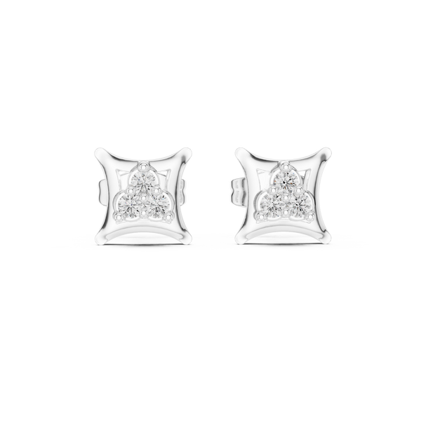 Still Water lab grown diamond earring design