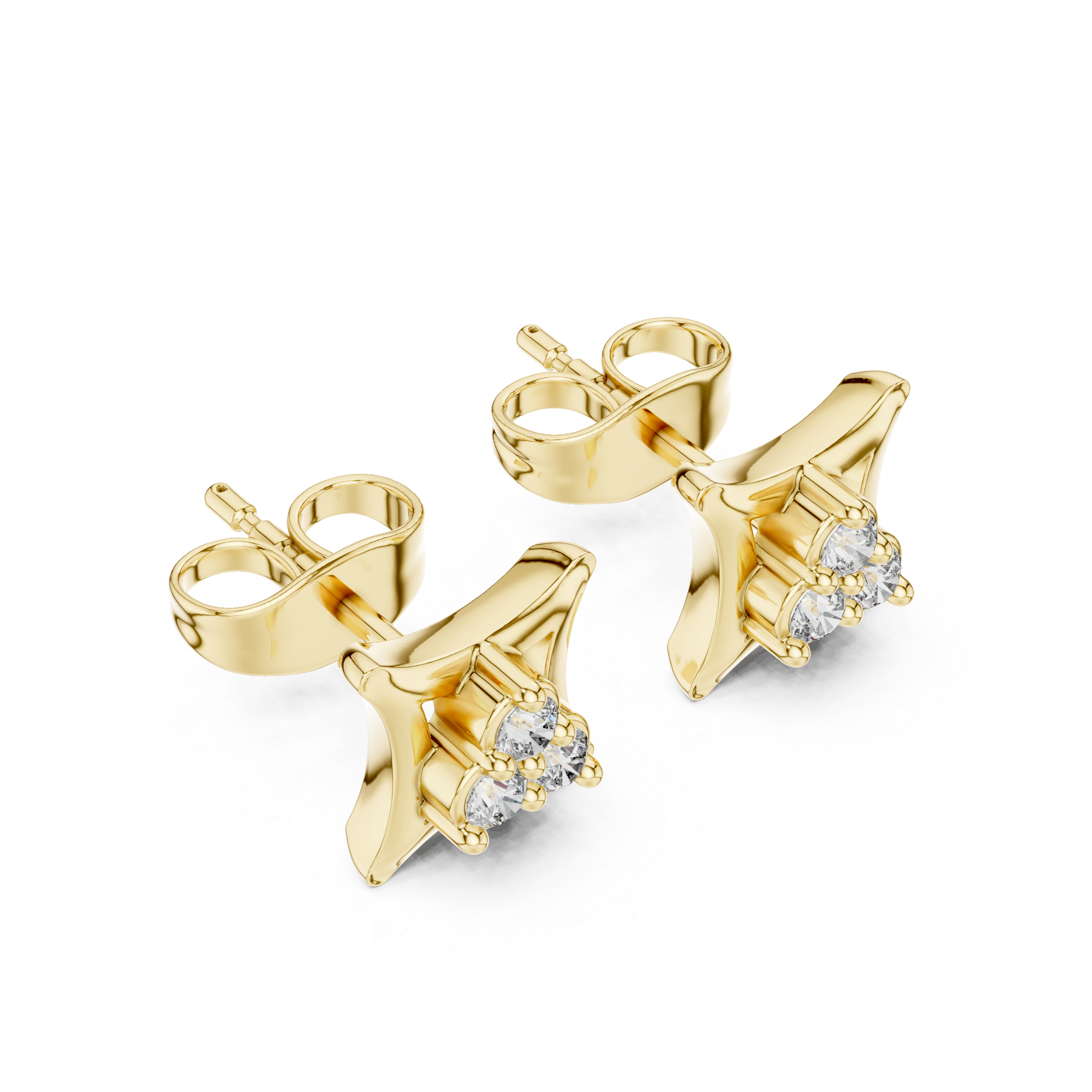 Still Water lab grown diamond earring design