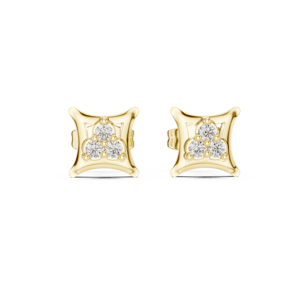 Still Water lab grown diamond earring design
