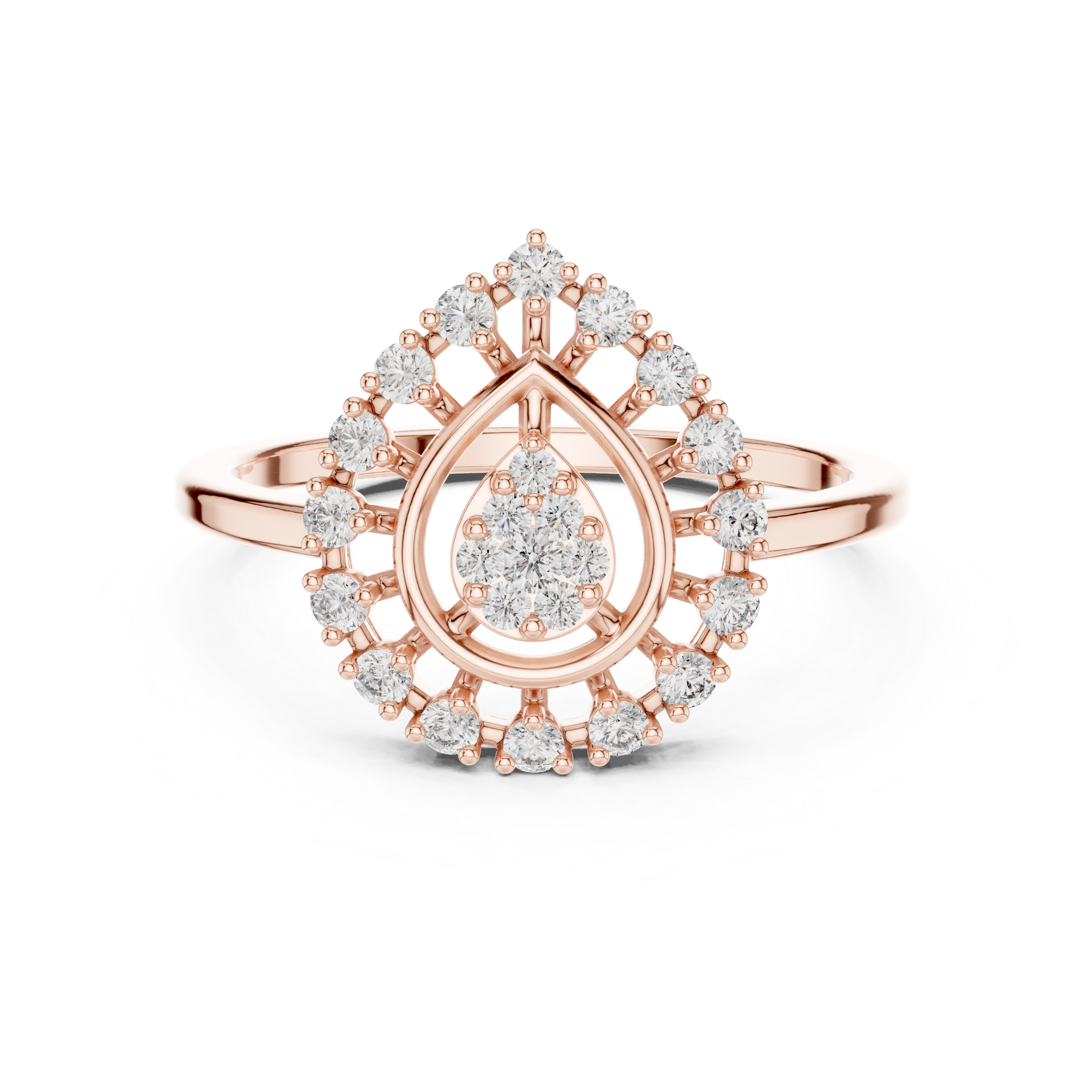 Sculpted Form lab grown diamond ring