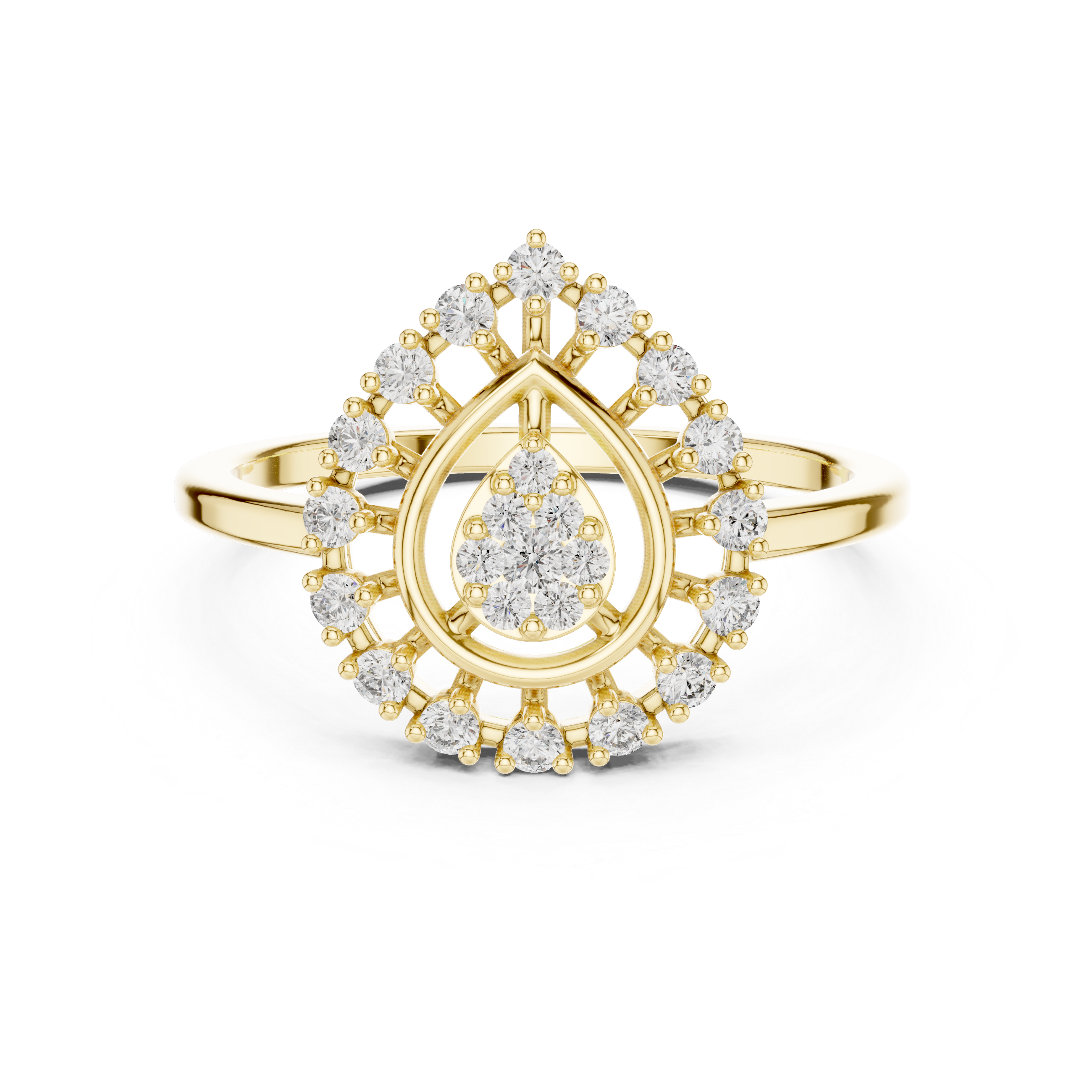 Sculpted Form lab grown diamond ring