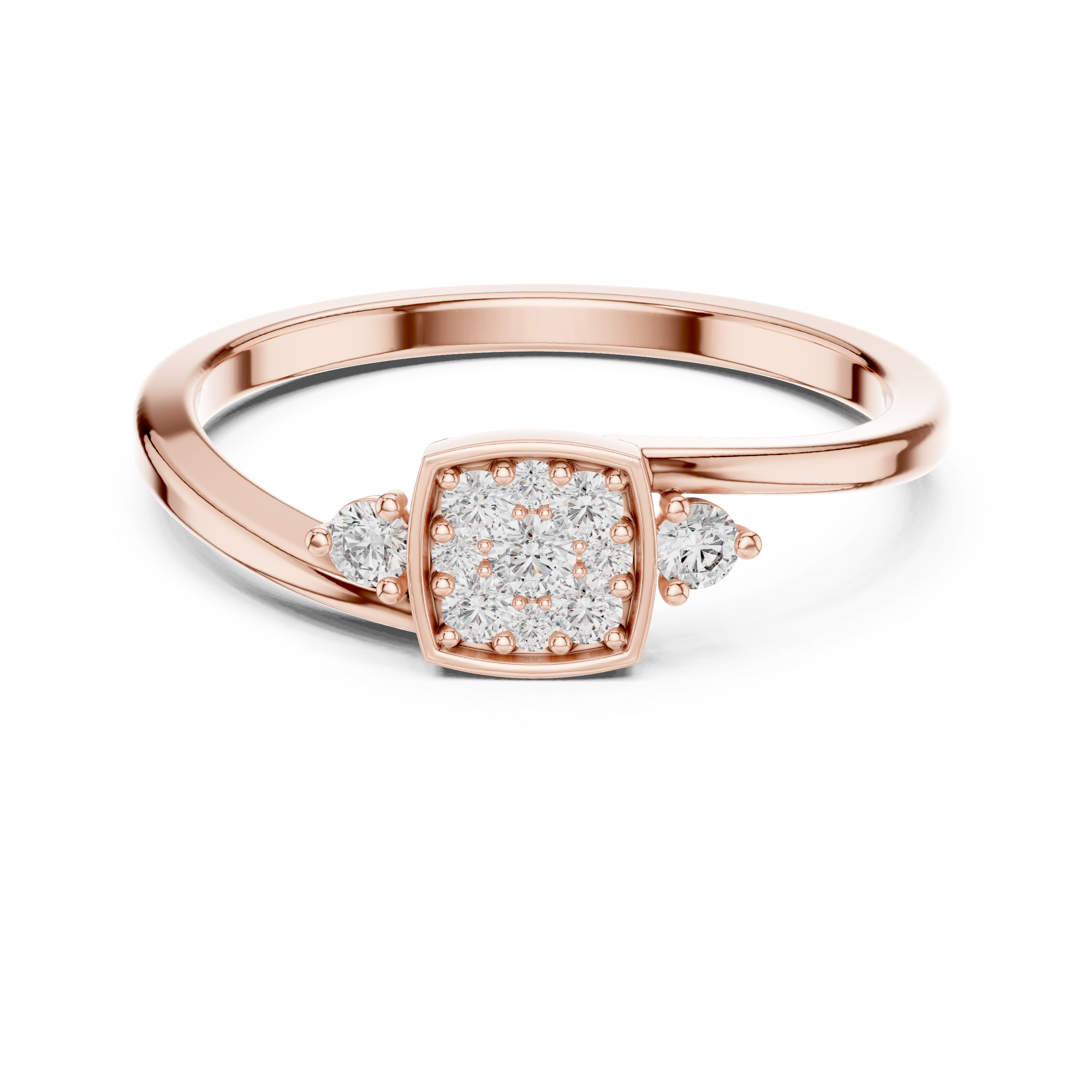 Motif Style lab grown diamond ring