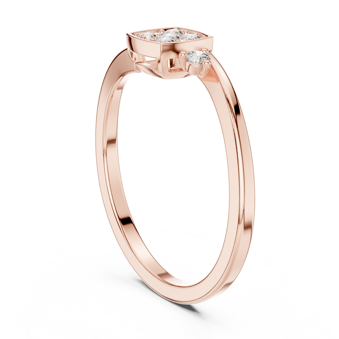 Motif Style lab grown diamond ring