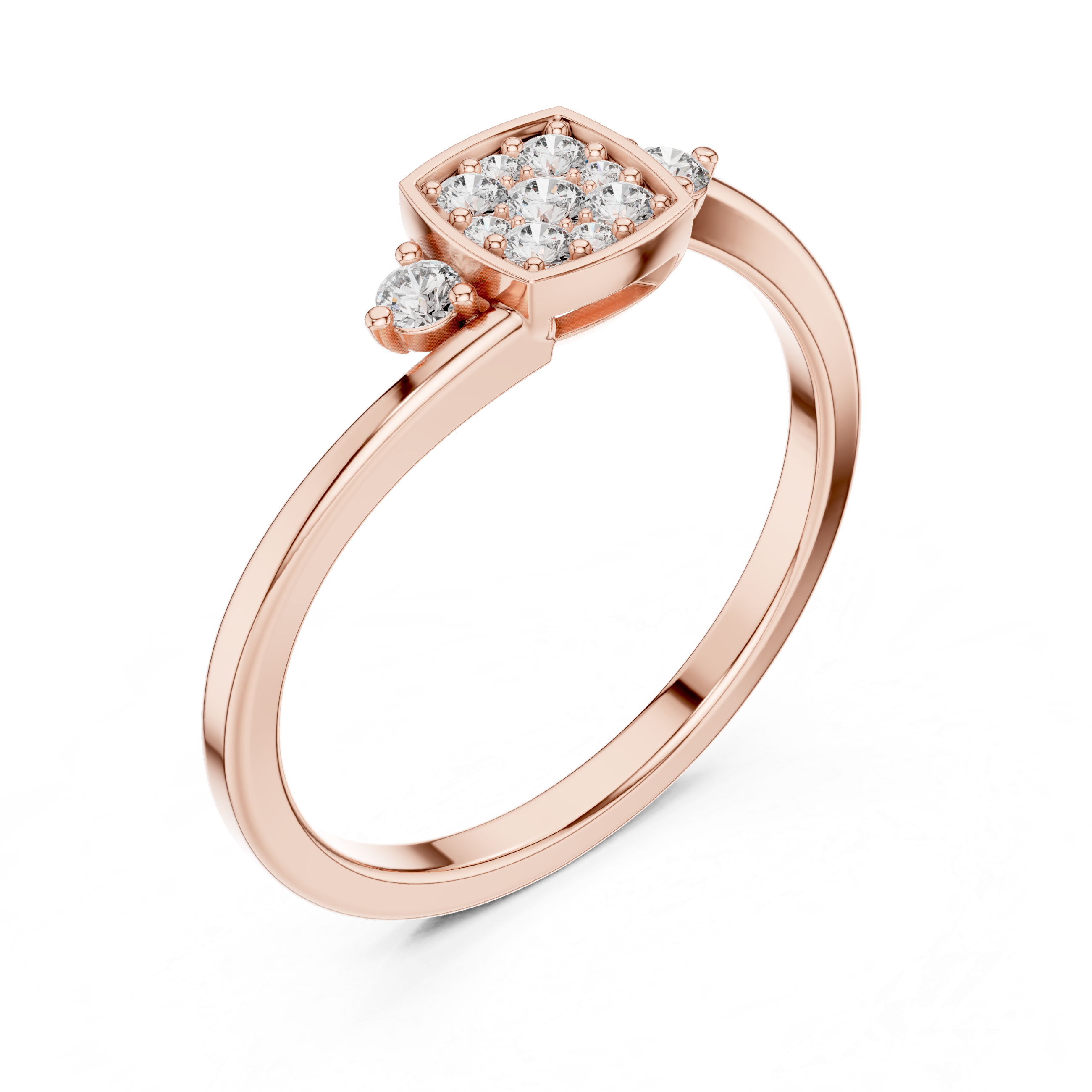 Motif Style lab grown diamond ring