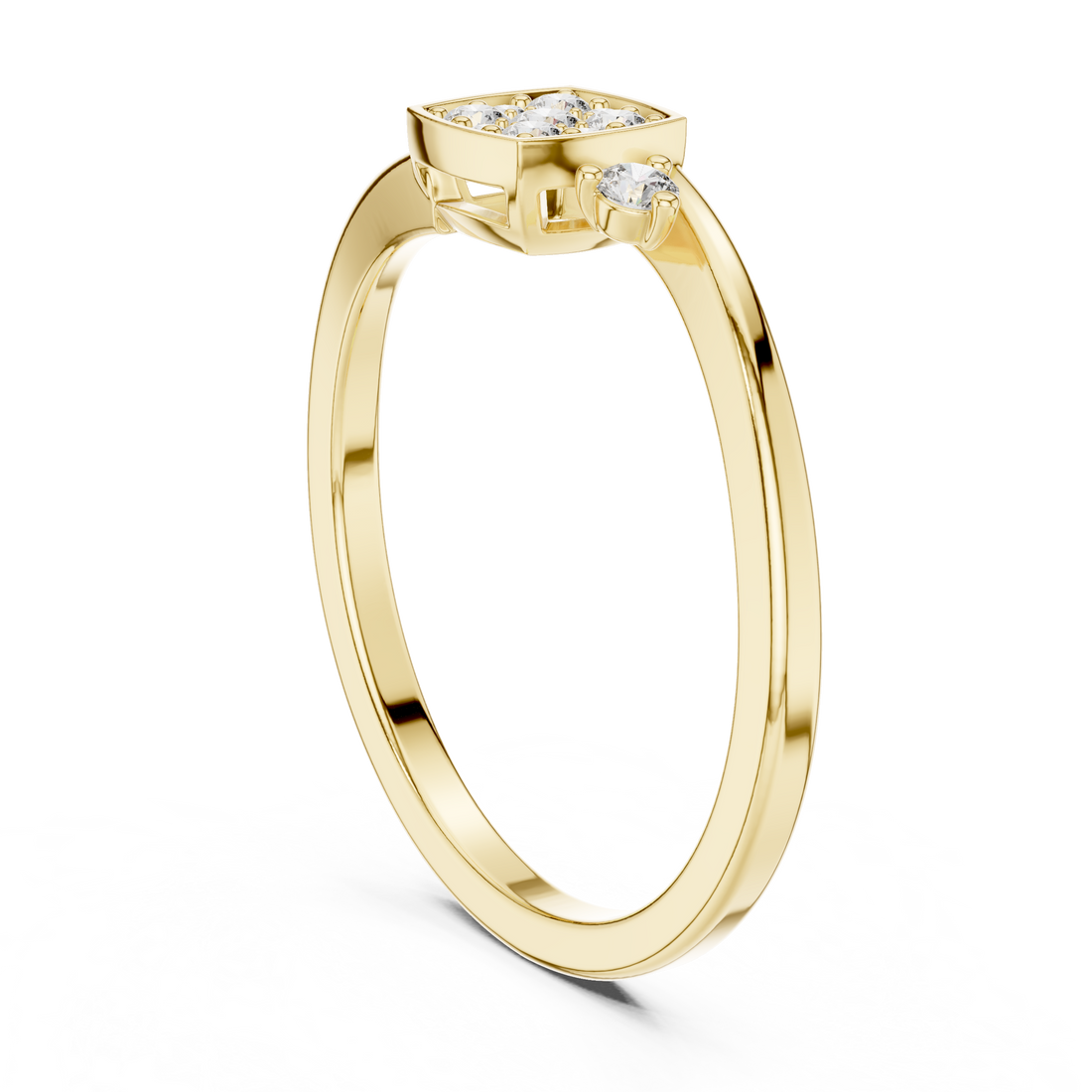 Motif Style lab grown diamond ring