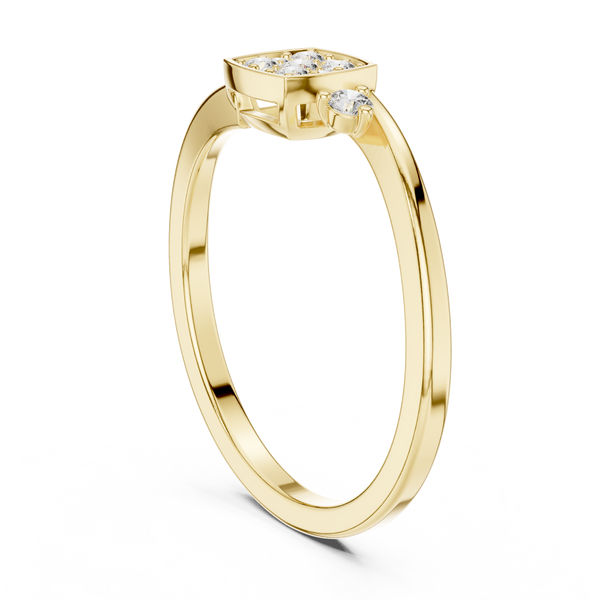 Motif Style lab grown diamond ring