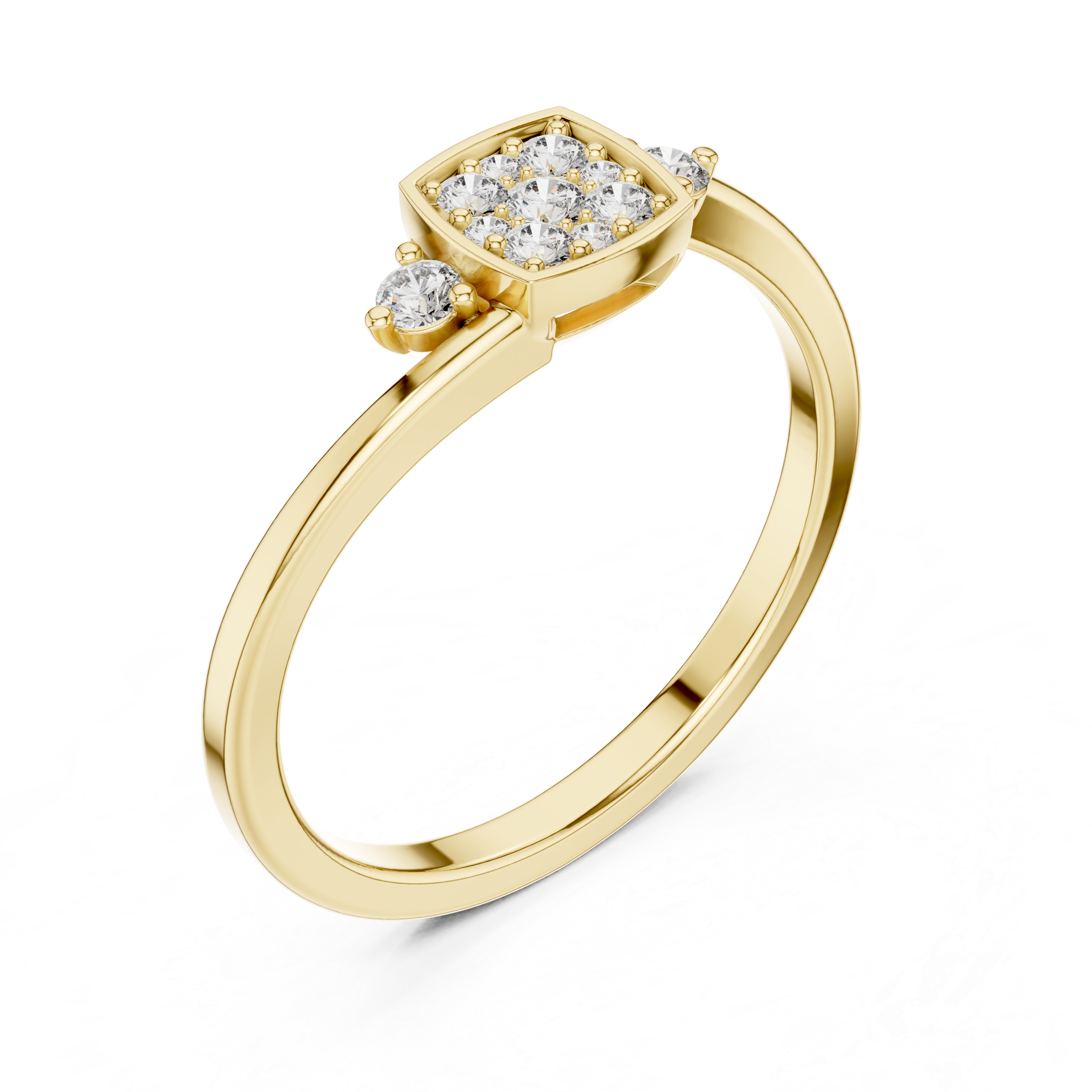 Motif Style lab grown diamond ring