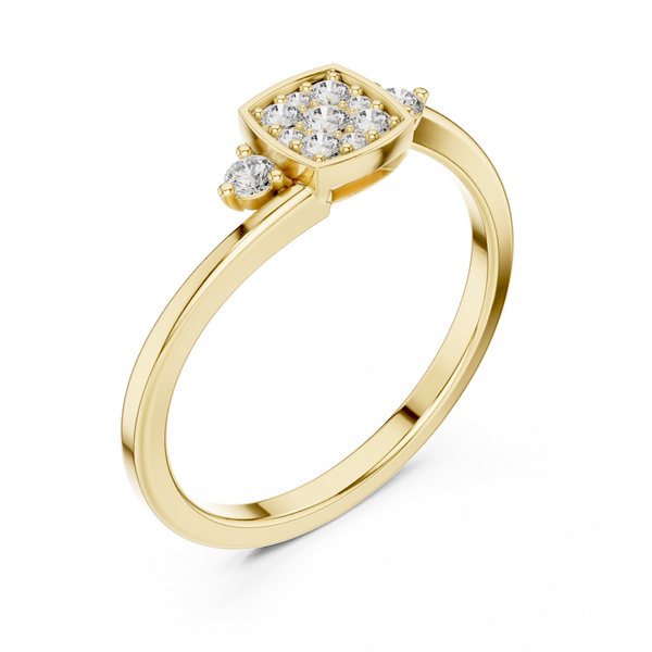 Motif Style lab grown diamond ring