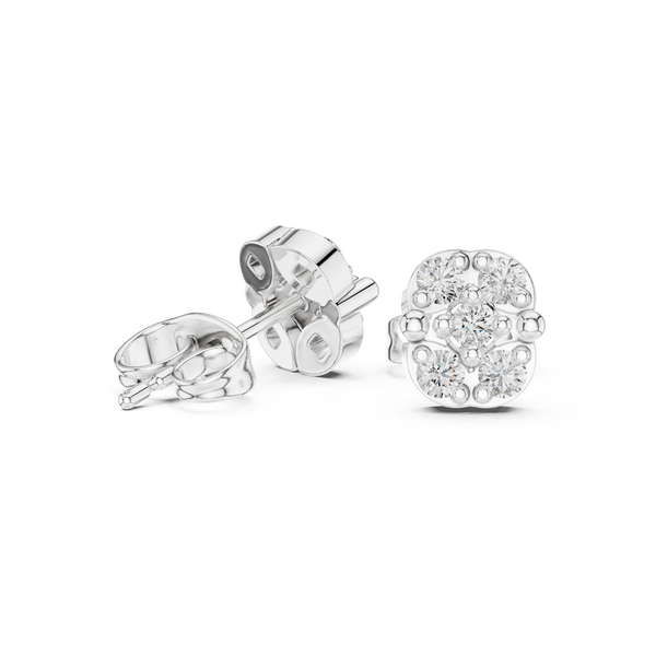Retro Flash lab grown diamond earring design