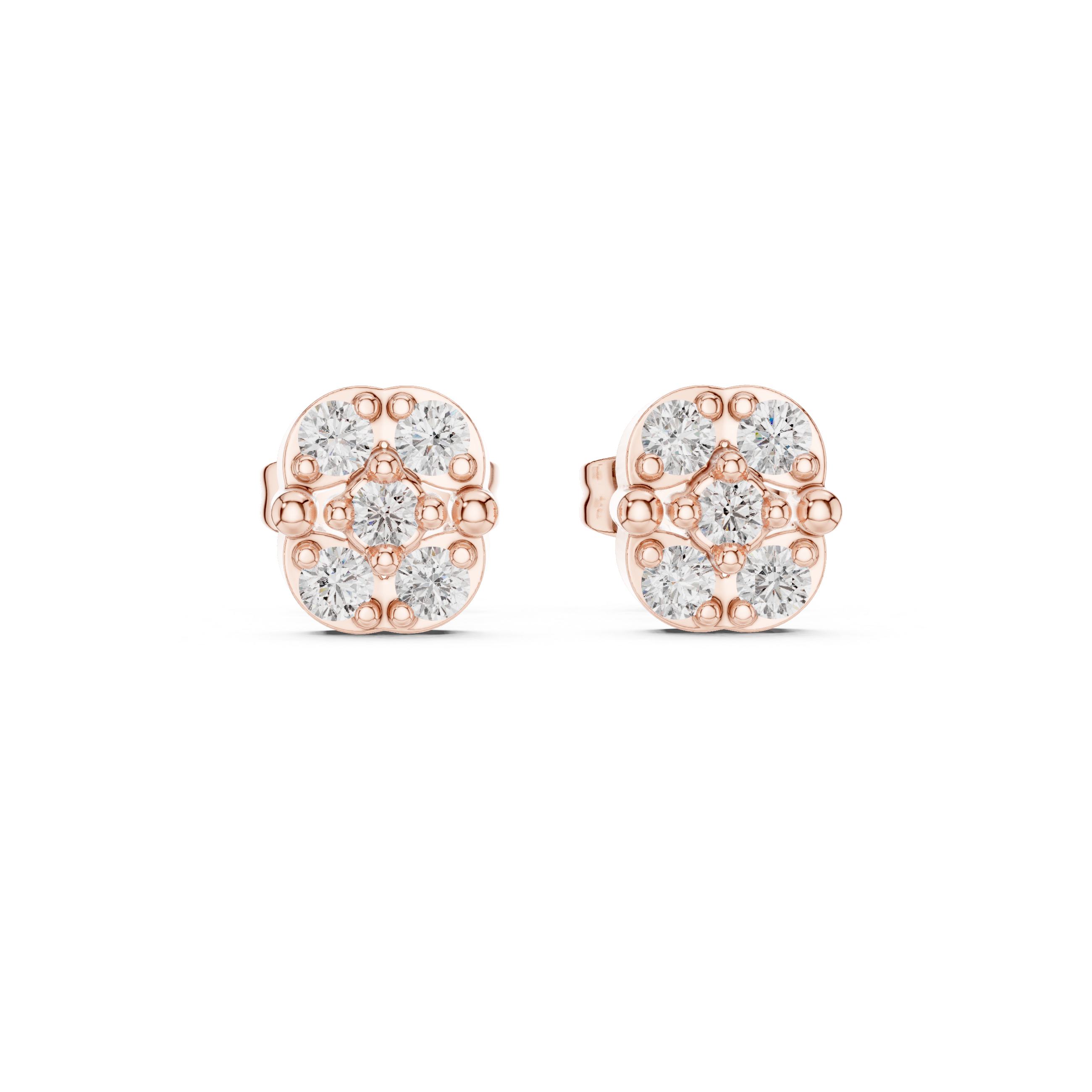Retro Flash lab grown diamond earring design