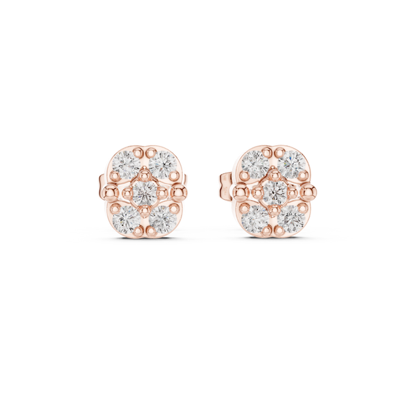 Retro Flash lab grown diamond earring design