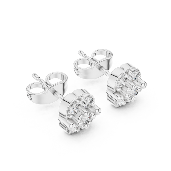 Retro Flash lab grown diamond earring design