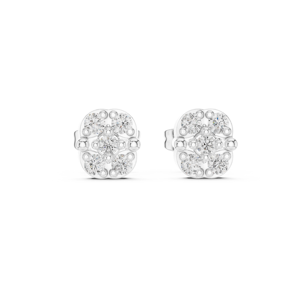 Retro Flash lab grown diamond earring design