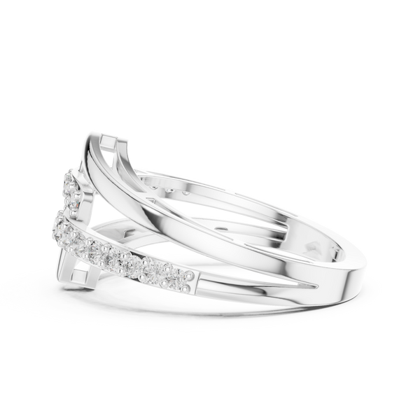 Portrait Frame lab grown diamond ring