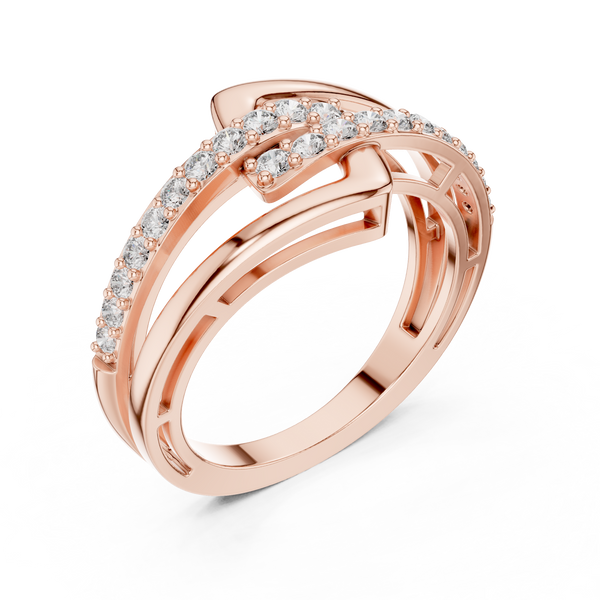 Portrait Frame lab grown diamond ring