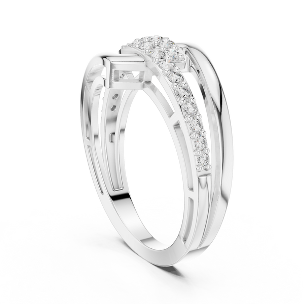 Portrait Frame lab grown diamond ring