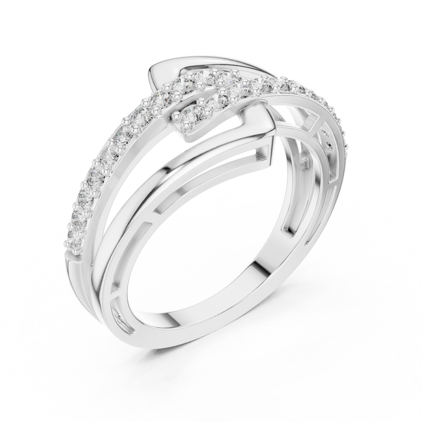 Portrait Frame lab grown diamond ring