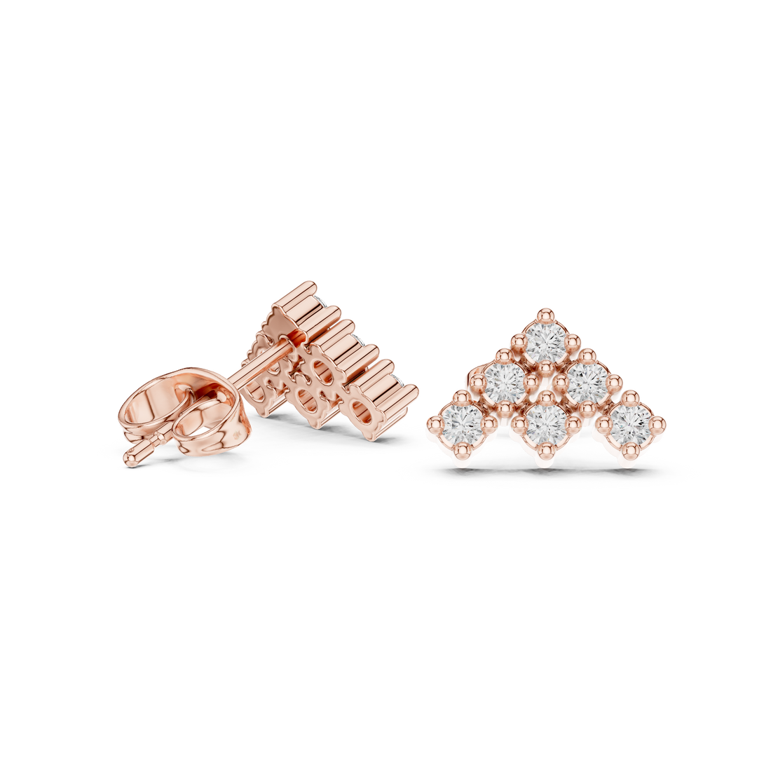Art Deco lab grown diamond earring design