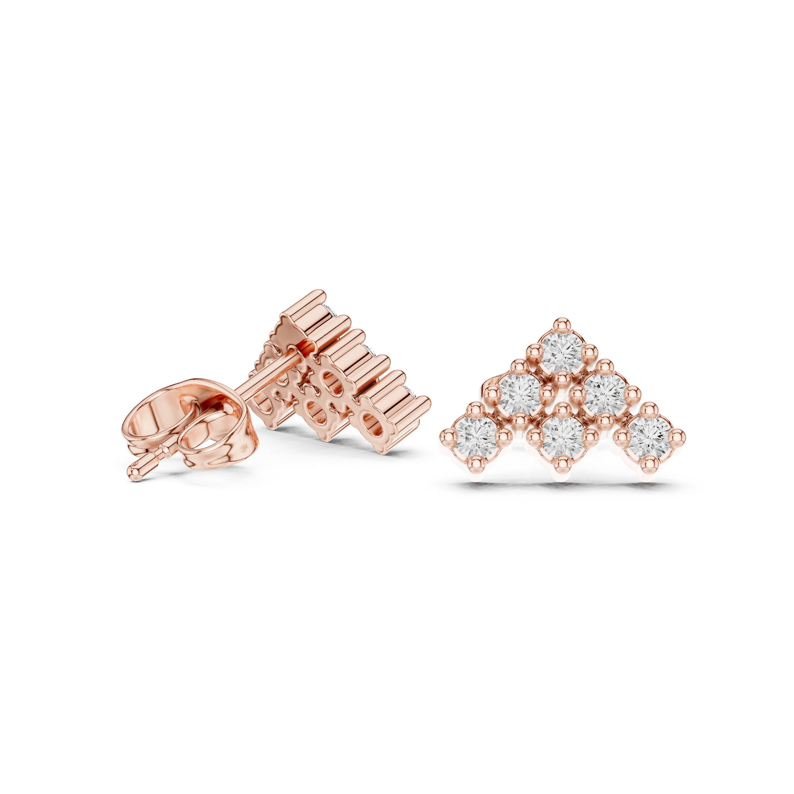 Art Deco lab grown diamond earring design