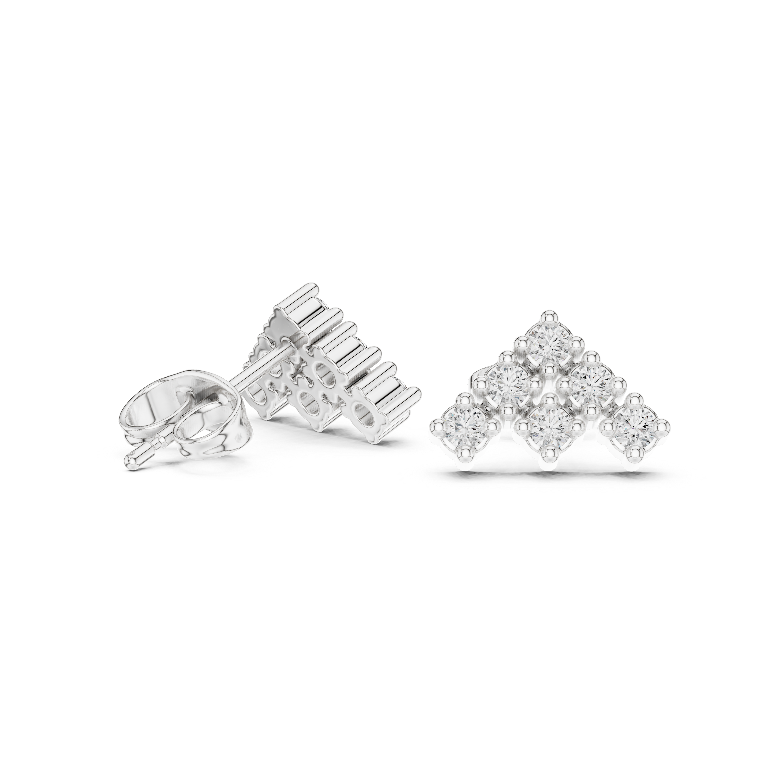 Art Deco lab grown diamond earring design