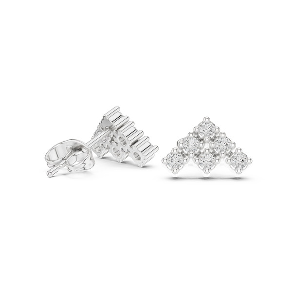 Art Deco lab grown diamond earring design