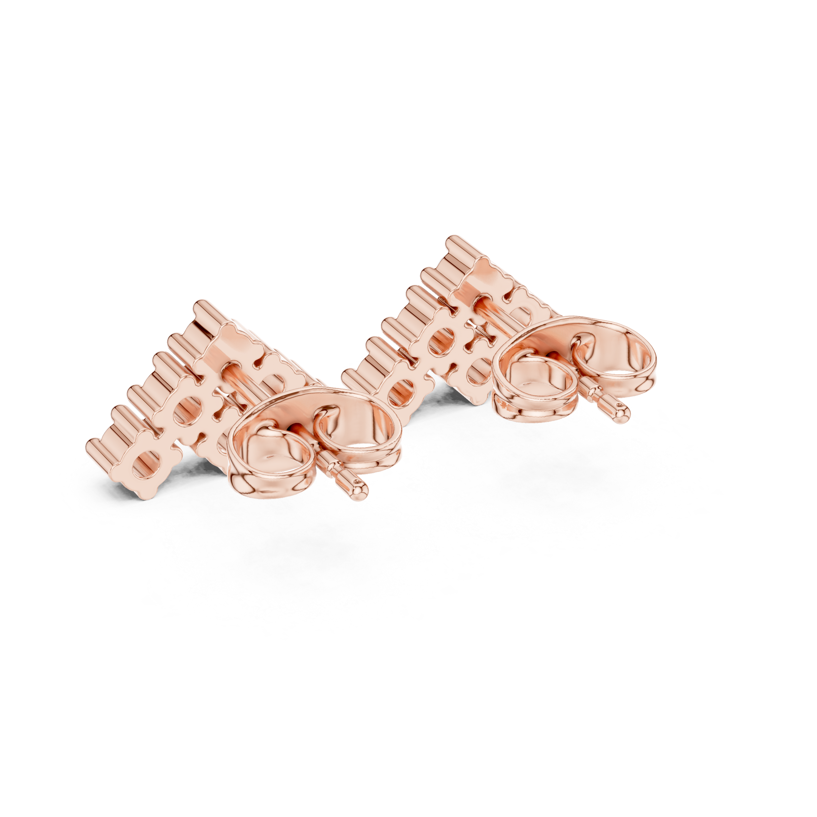 Art Deco lab grown diamond earring design