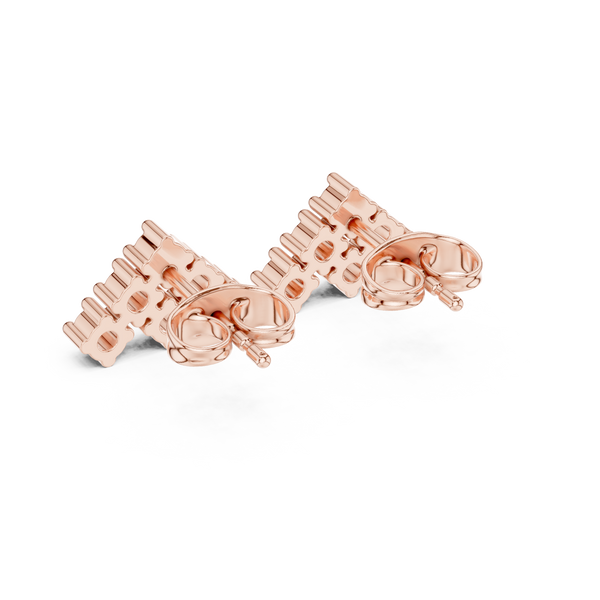 Art Deco lab grown diamond earring design