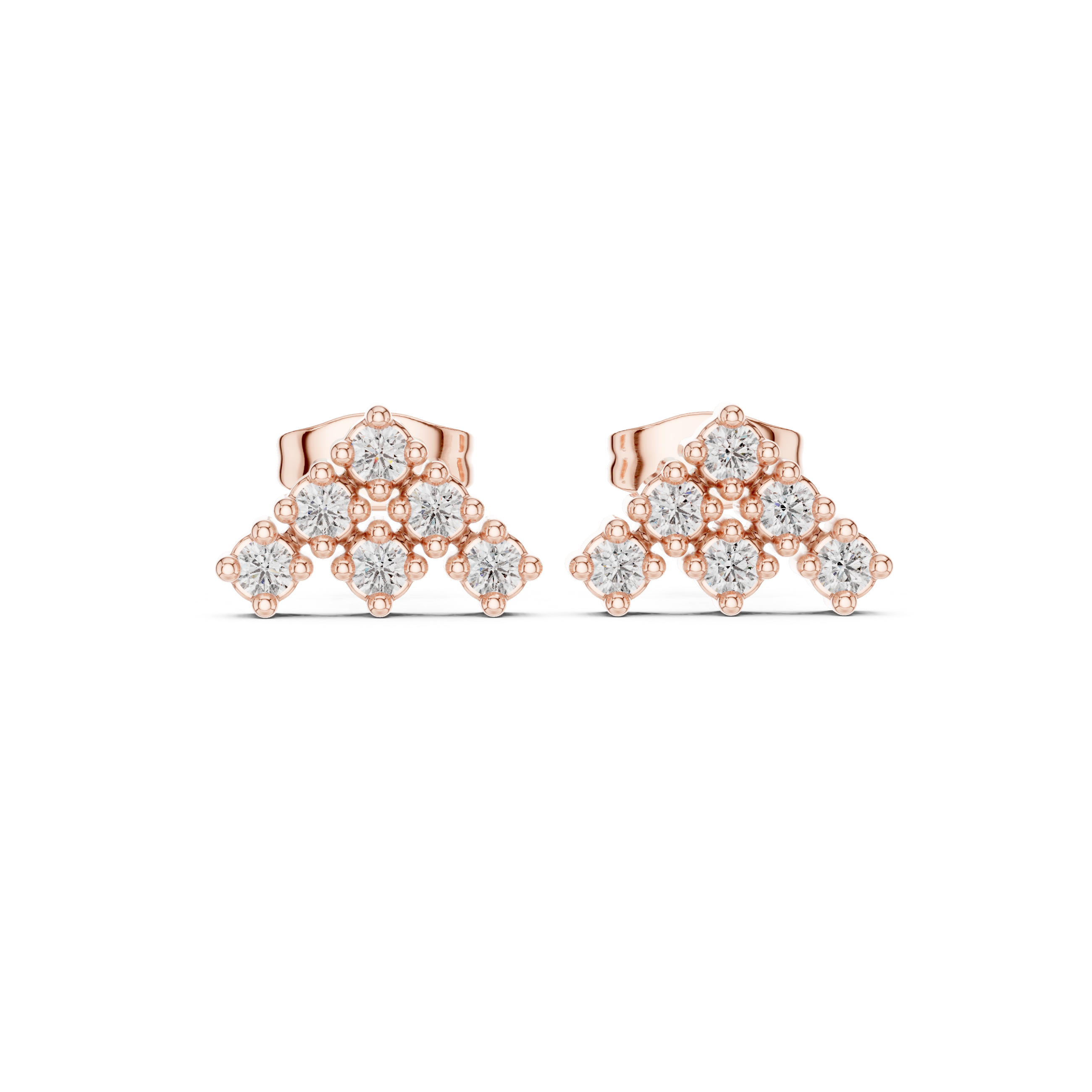 Art Deco lab grown diamond earring design