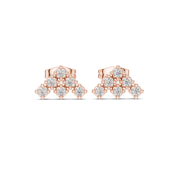 Art Deco lab grown diamond earring design