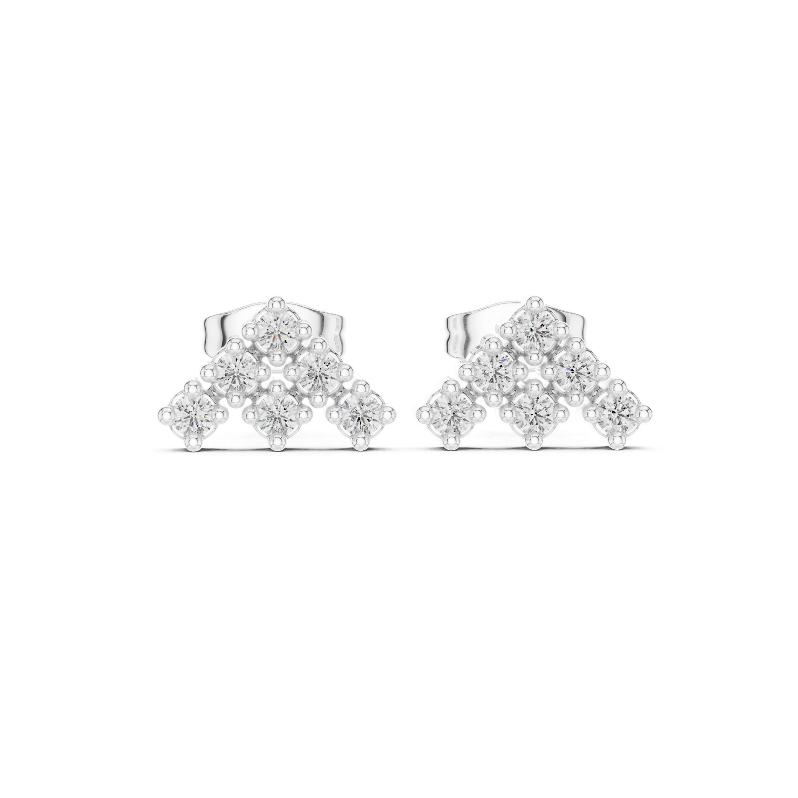 Art Deco lab grown diamond earring design