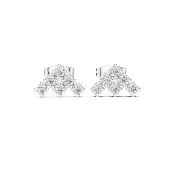 Art Deco lab grown diamond earring design