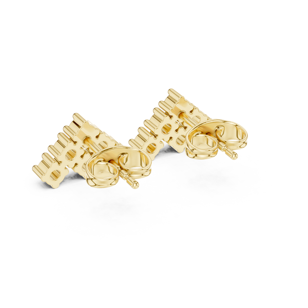 Art Deco lab grown diamond earring design