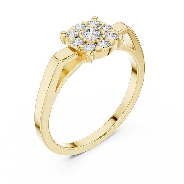 Zenith Point lab grown diamond ring