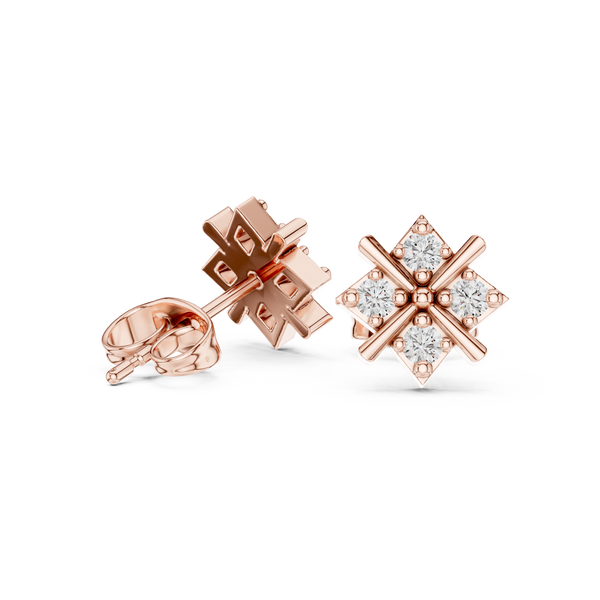 Calm Sea lab grown diamond earring design