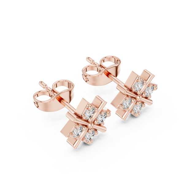 Calm Sea lab grown diamond earring design