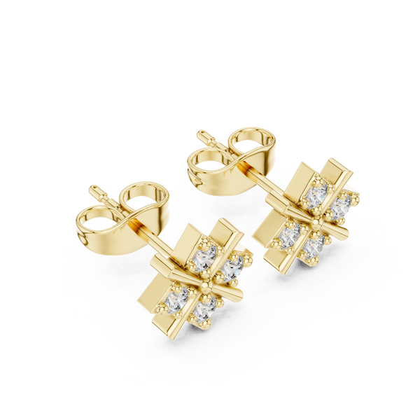 Calm Sea lab grown diamond earring design
