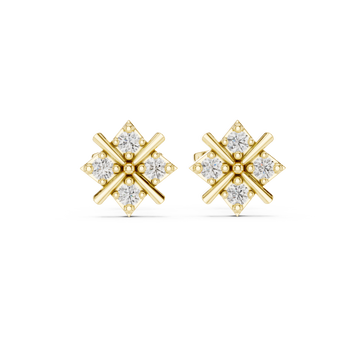 Calm Sea lab grown diamond earring design