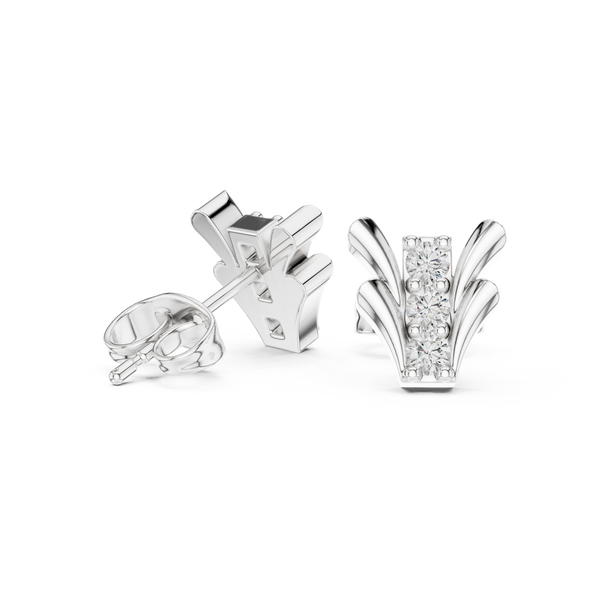 Happy Tear lab grown diamond earring design