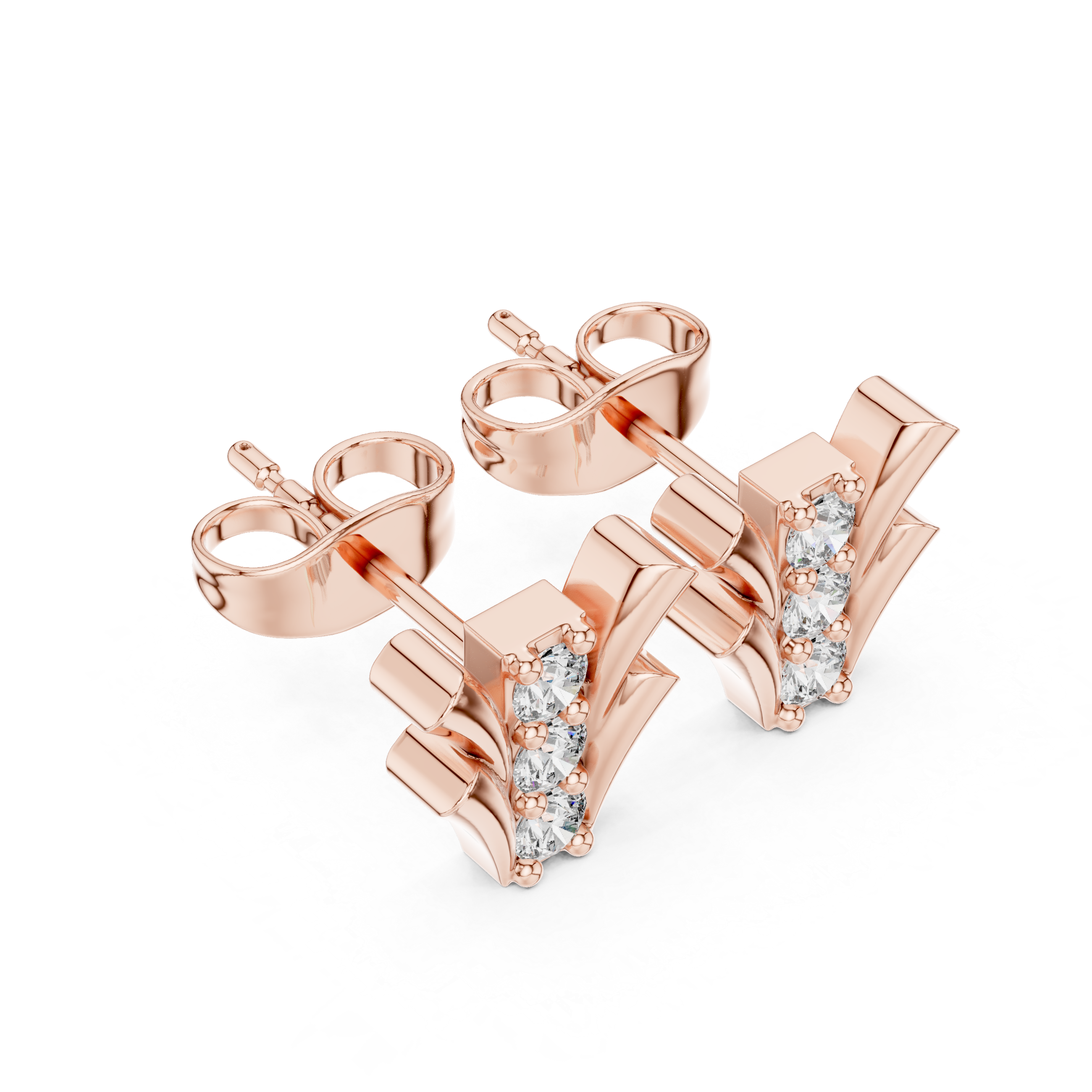 Happy Tear lab grown diamond earring design