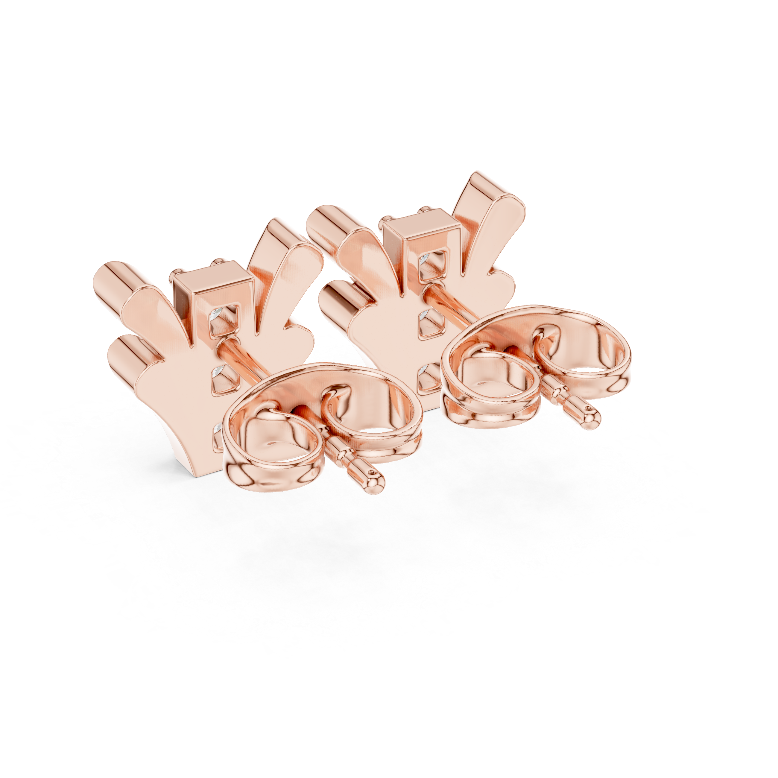 Happy Tear lab grown diamond earring design