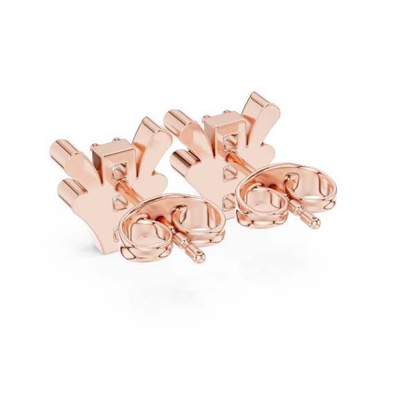 Happy Tear lab grown diamond earring design