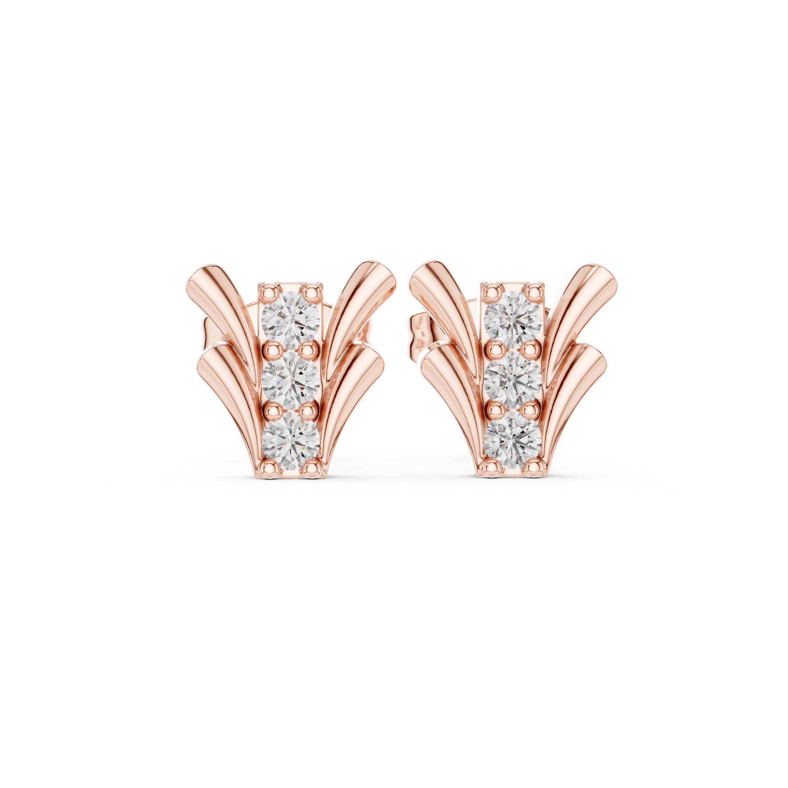 Happy Tear lab grown diamond earring design